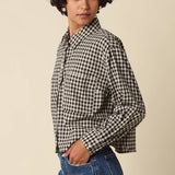 Alvina Gingham Button-Up Shirt