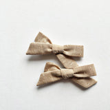 Cream Textured Dot Pigtails