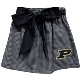 Purdue Boilermaker Black Gingham Skirt