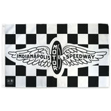 Indianapolis Motor Speedway Vintage Logo Checkered Flag