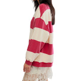 Free People Cherry Classic Stripe Crewneck