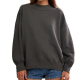 Free People Washed Black Palm Springs Pullover