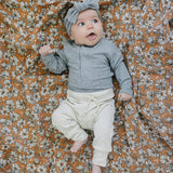 Heather Grey Ribbed Bamboo Head Wrap