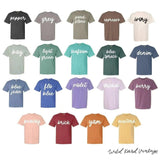 Custom Embroidered Comfort Colors T-shirt