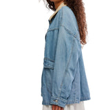 Free People Lemon Denim Jacket
