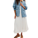 Free People Lemon Denim Jacket