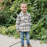 Cream Plaid Shacket