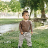 Brown Long Sleeve Tee
