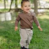 Brown Long Sleeve Tee