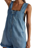 Free People Light Indigo Jude Shortalls