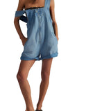 Free People Light Indigo Jude Shortalls