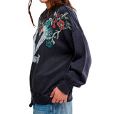 Free People Palm Spring Turtleneck Graphic Pullover
