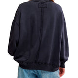 Free People Palm Spring Turtleneck Graphic Pullover