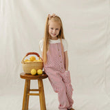 Red Stripe Overalls