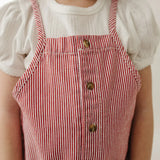 Red Stripe Overalls