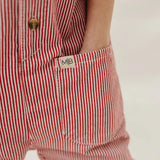 Red Stripe Overalls