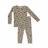 Red Christmas Trucks Small Ribbed Two-Piece Set