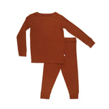 Kids Rust Small Ribbed Two-Piece Set