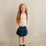 Dark Wash Denim Skirt