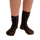 Free People Tobacco Overdyed Trouser Socks