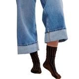 Free People Tobacco Overdyed Trouser Socks