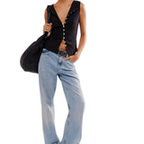 Free People Black Tilly Vest