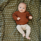 Mebie Baby Oatmeal Organic Leggings