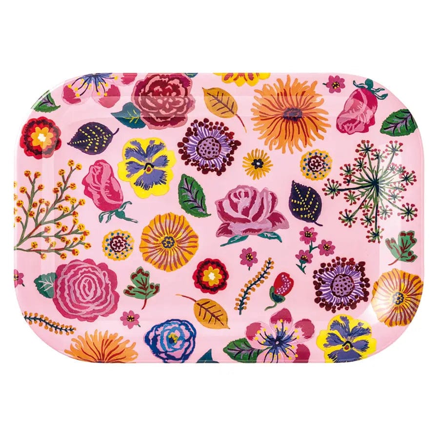 Small Floral Serving Tray