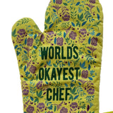 "World's Okayest Chef" Oven Mitt