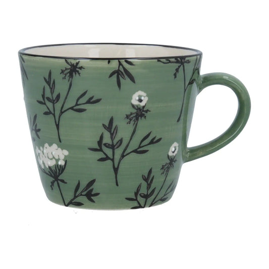 Green Cow Parsley Ceramic Mug