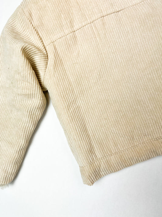 Cream Corduroy Sherpa