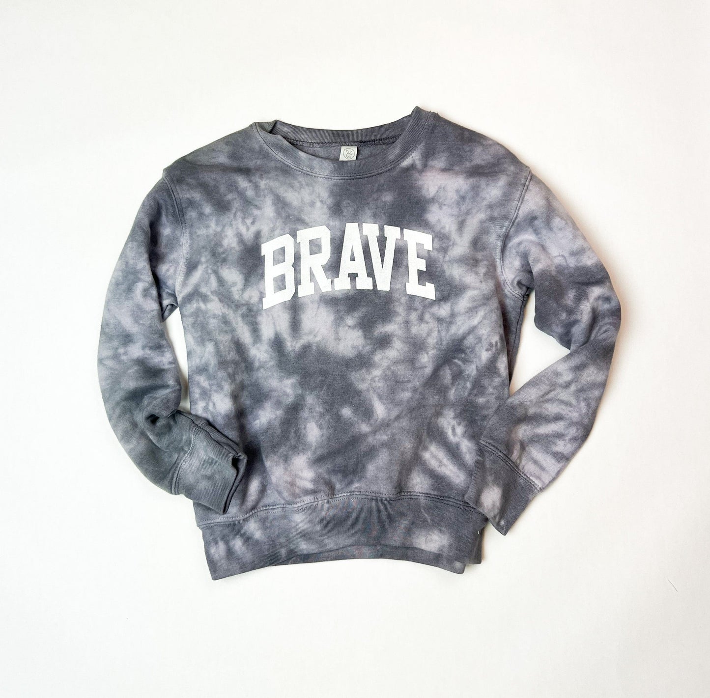 "Brave" Tie Dye Crewneck Sweatshirt