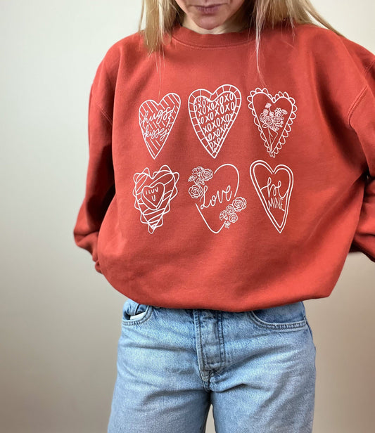 Heart Doodle Sweatshirt