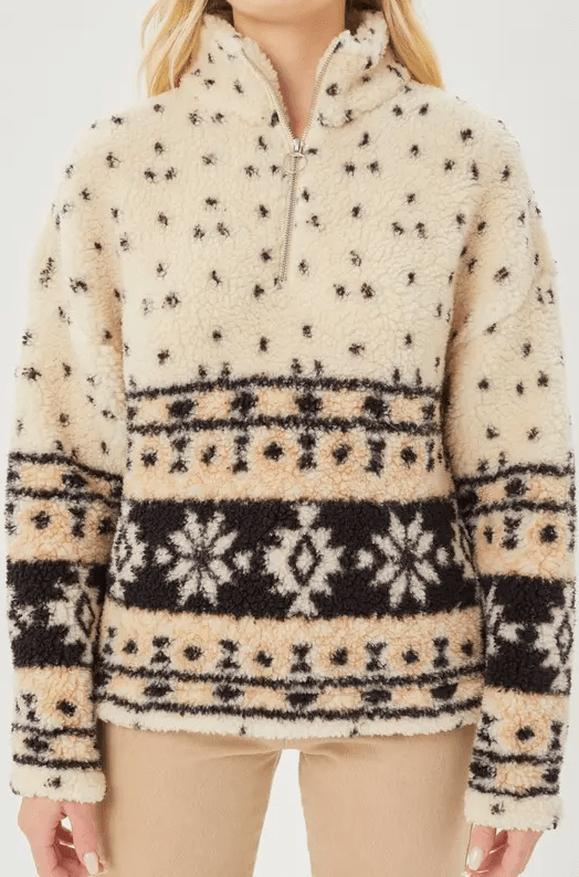 Aztec Sherpa Pullover