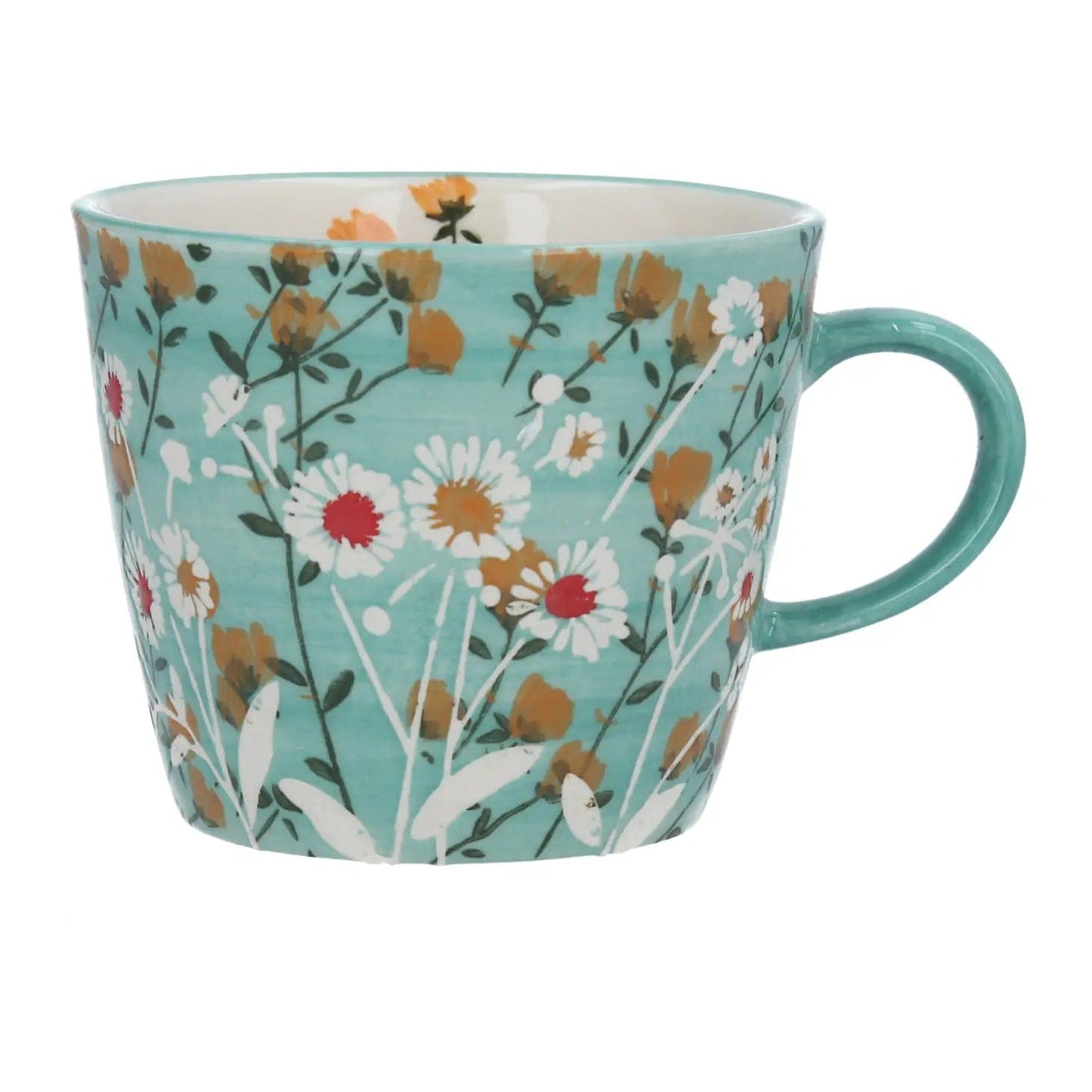 Blue Wild Daisy Ceramic Mug