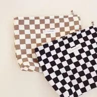 B&W Orcas Lucille Checkered Pouch