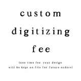 Custom Digitizing Fee for Embroidery